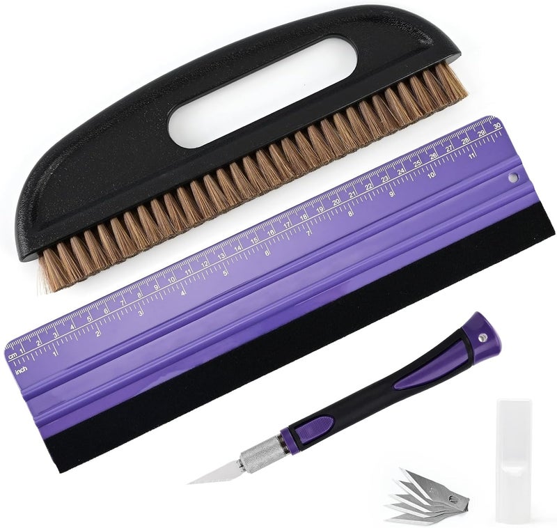 Ehdis Wallpaper Smoothing Tool Kit Wallpaper Smoothing Brush Large Wallpaper Squeegee for Applying Peel and Stick Wallpaper, Vinyl Backsplash Tile,Smoothing Wallcovering - Image 1